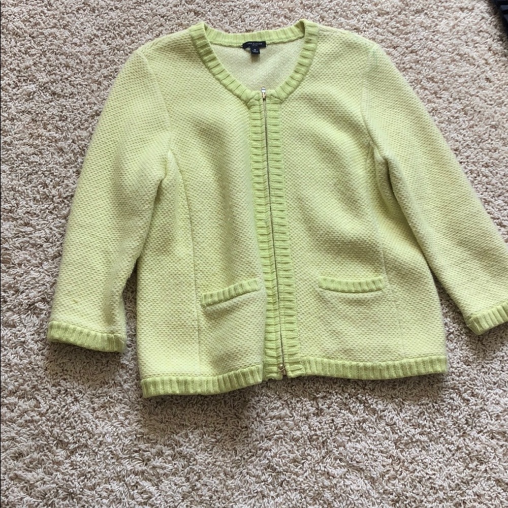Neon green sweater